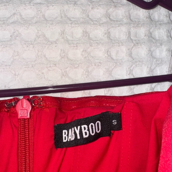 Babyboo Katarina Red Sparkle Mini Dress - Picture 4 of 4